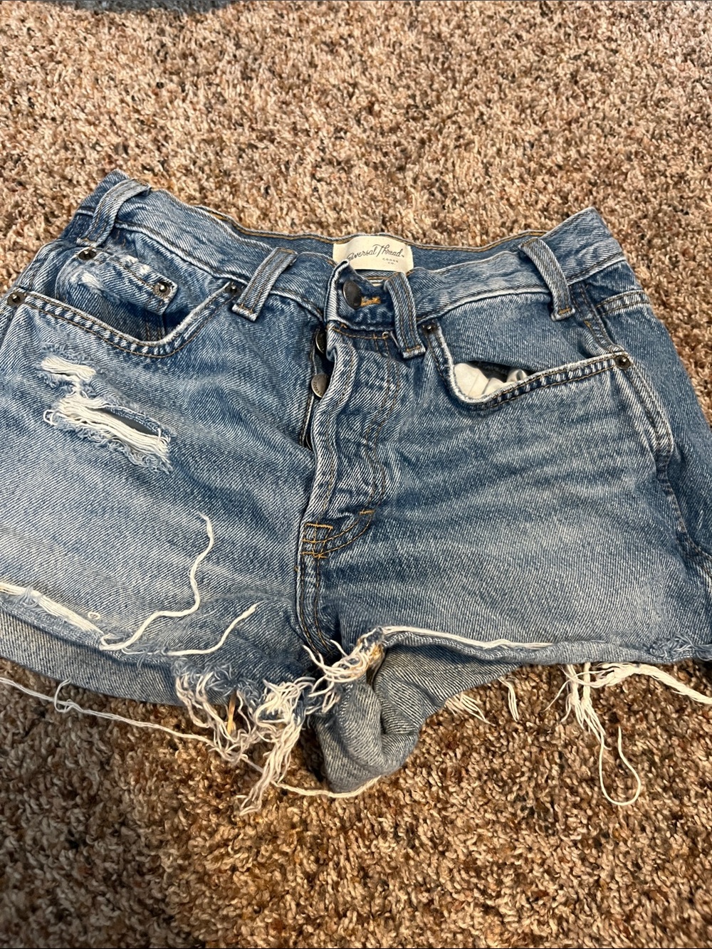 High rise mini shorts